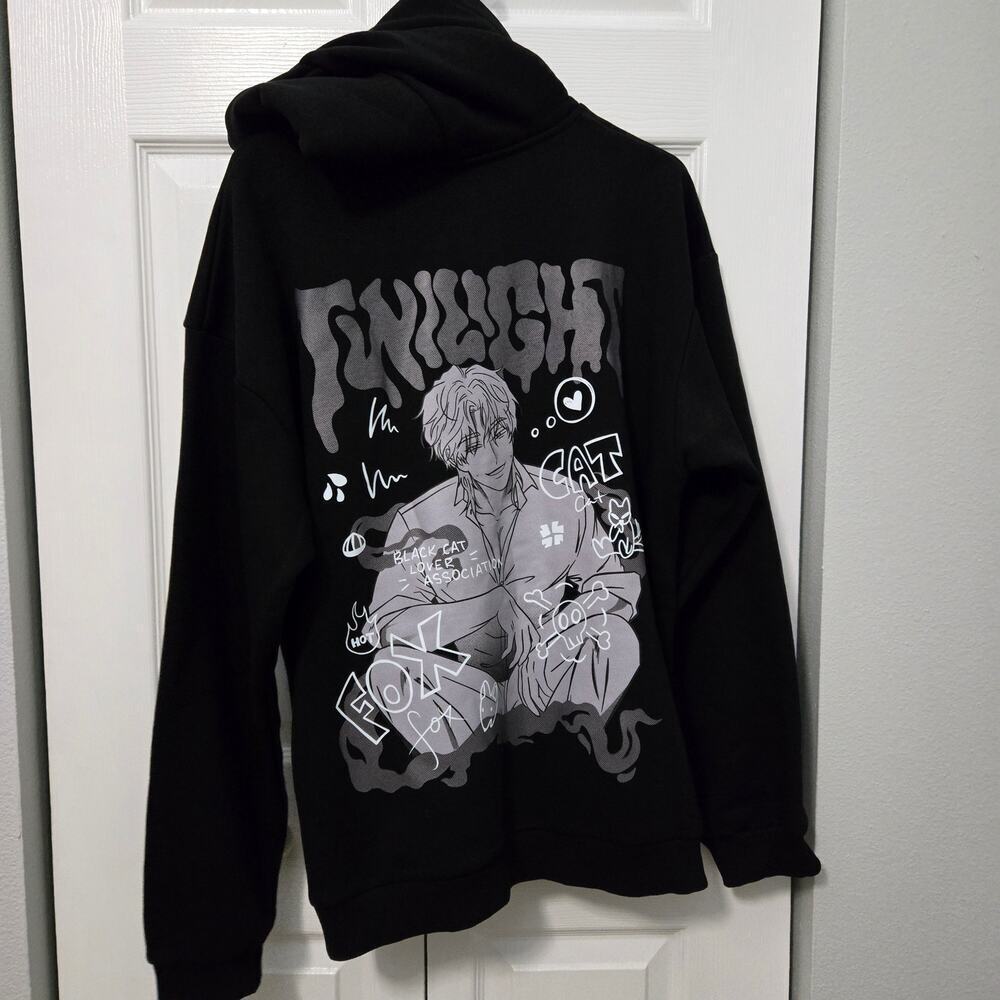 Spy X Family Twilight/Loid Froger Kinoko Oversized zipper up hoodie Sz Large - Picture 3 of 7